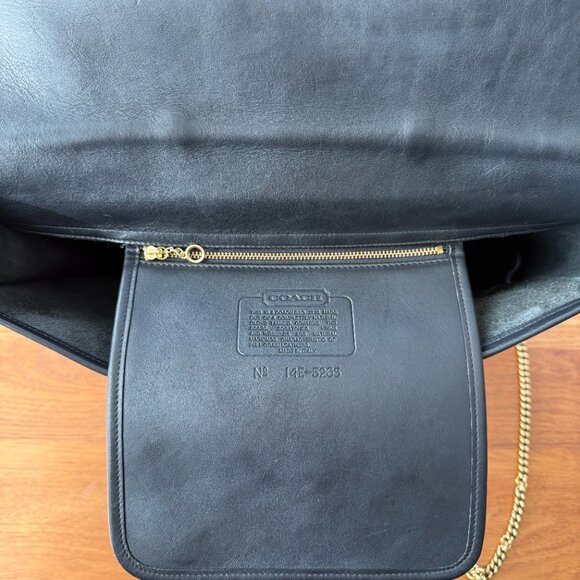 Vintage Black Leather Coach Lexington 5265 Briefcase or Laptop Bag - Picture 7 of 8